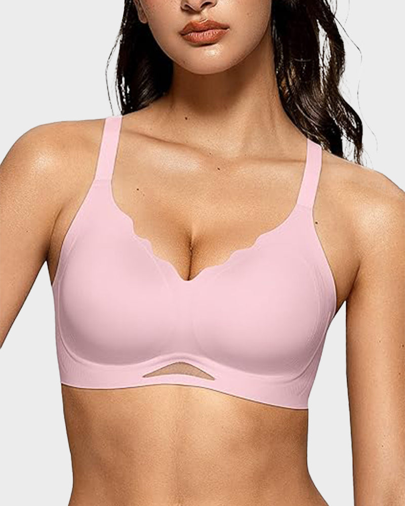Soutien-gorge sans fil en maille, doux et confortable sans coutures