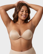 2 paires de soutien-gorge push-up adhésif invisible à fermeture frontale