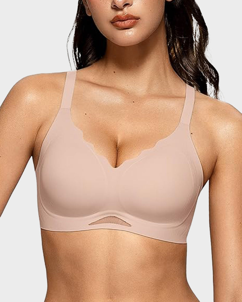 Soutien-gorge sans fil en maille, doux et confortable sans coutures