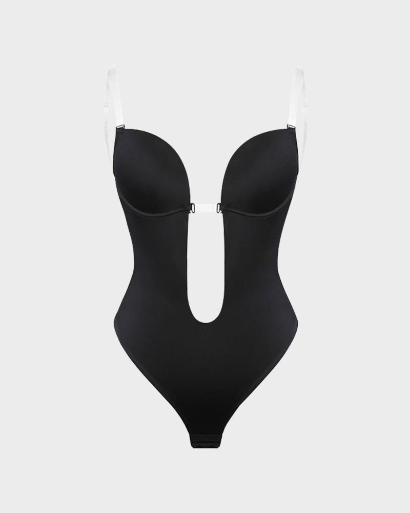 Body string plongeant sans bretelles en U