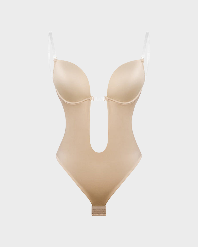Body string plongeant sans bretelles en U