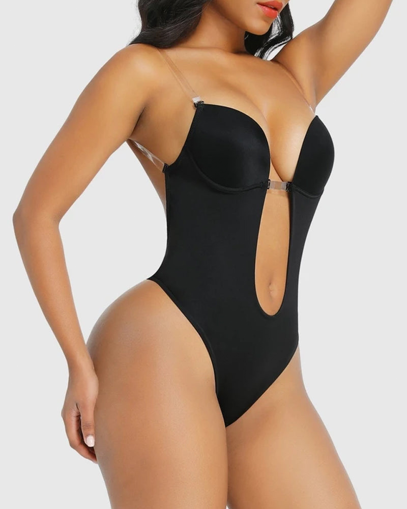 Body string plongeant sans bretelles en U