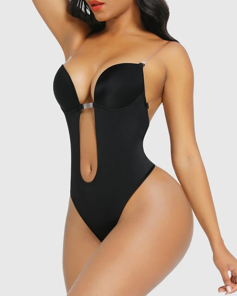 Body string plongeant sans bretelles en U