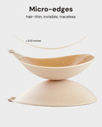 2 paires de soutien-gorge push-up adhésif invisible à fermeture frontale