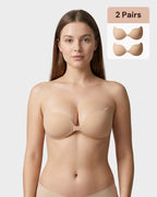 2 Pairs Invisible Uplift Adhesive Push-Up Bra