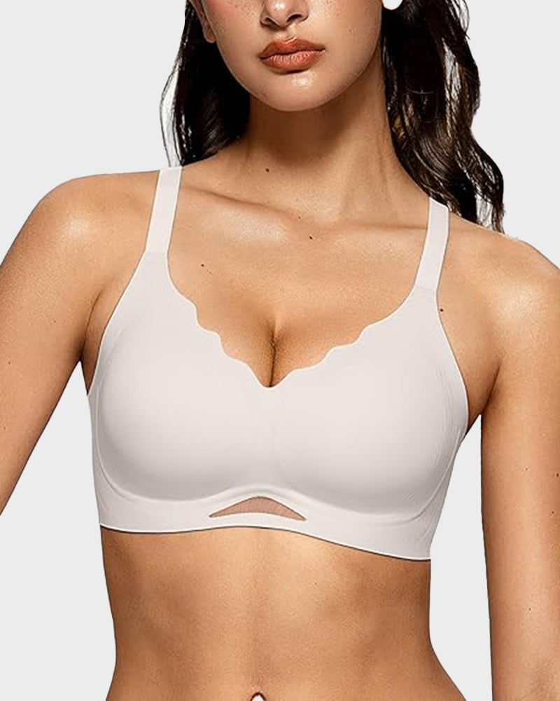Soutien-gorge sans fil en maille, doux et confortable sans coutures