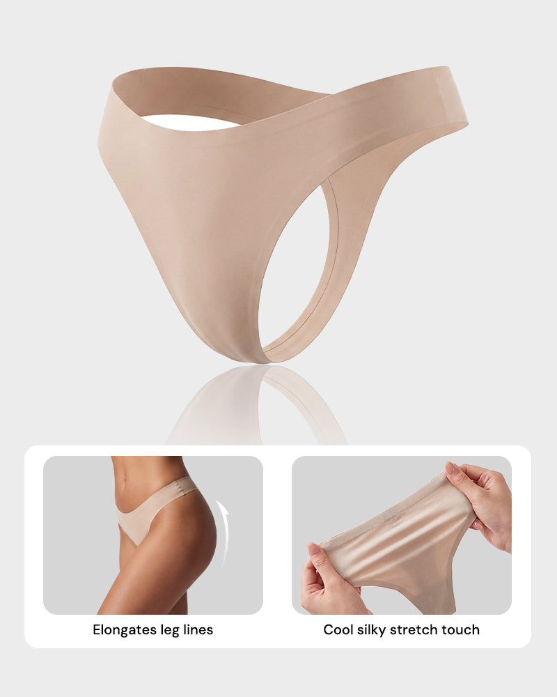 5er-Pack unsichtbare nahtlose Tangas
