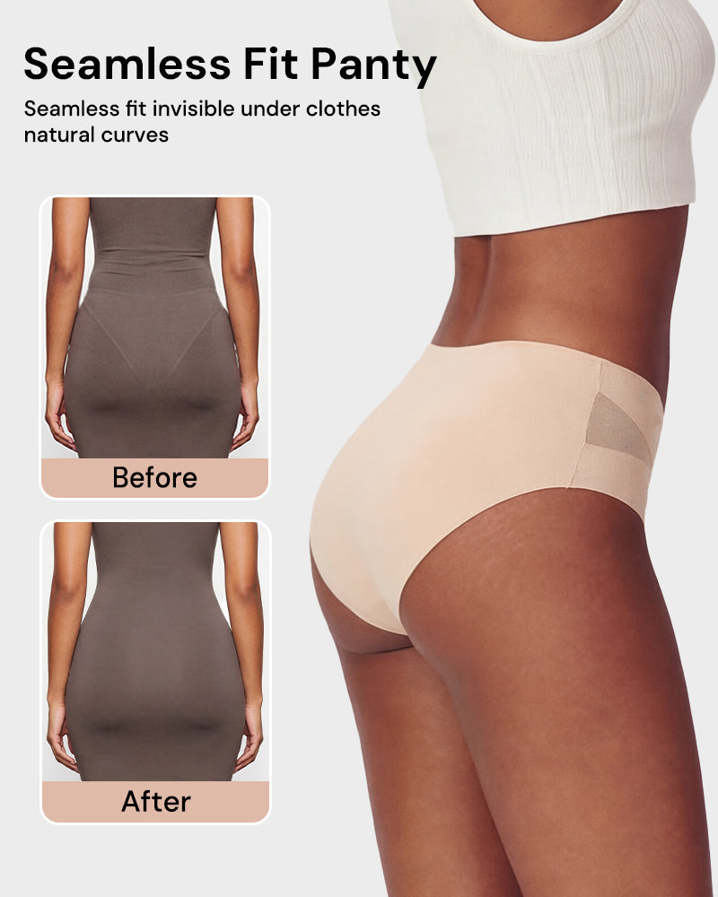 5er-Pack Sexy Nahtlose Mesh-Cutout-Höschen