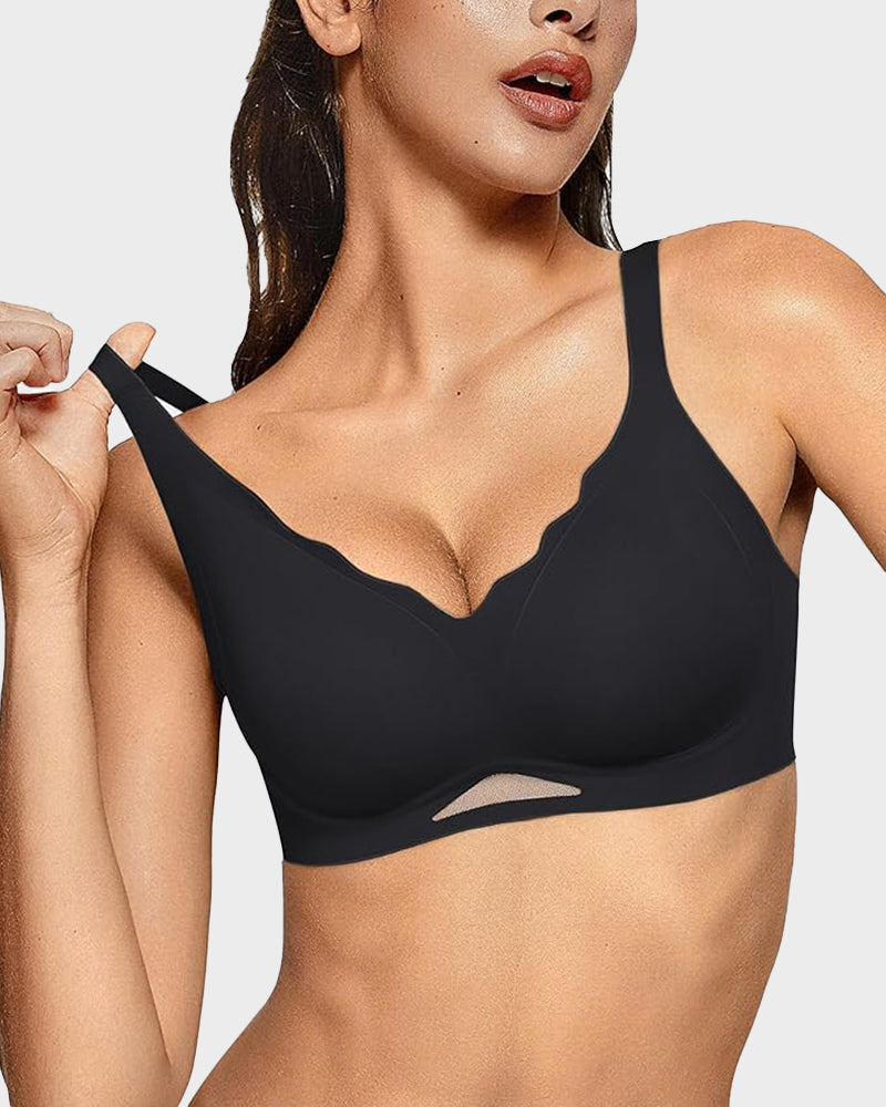 Soutien-gorge sans fil en maille, doux et confortable sans coutures