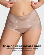 6-Pack Cross Compression High Waist Tummy Control Panties