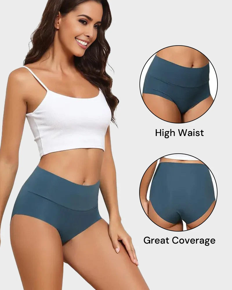 Lot de 6 culottes confortables taille haute invisibles sans couture
