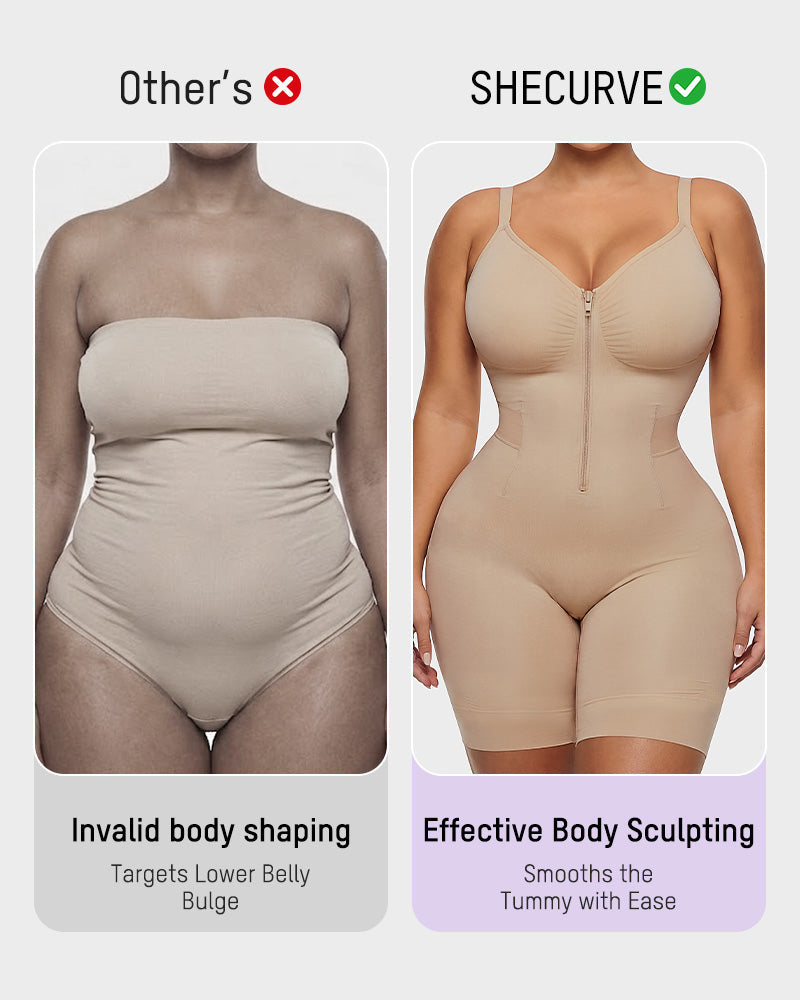 Gaine mi-cuisse zippée à l'avant Easyslide™