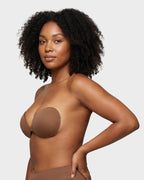 2 paires de soutien-gorge push-up adhésif invisible à fermeture frontale