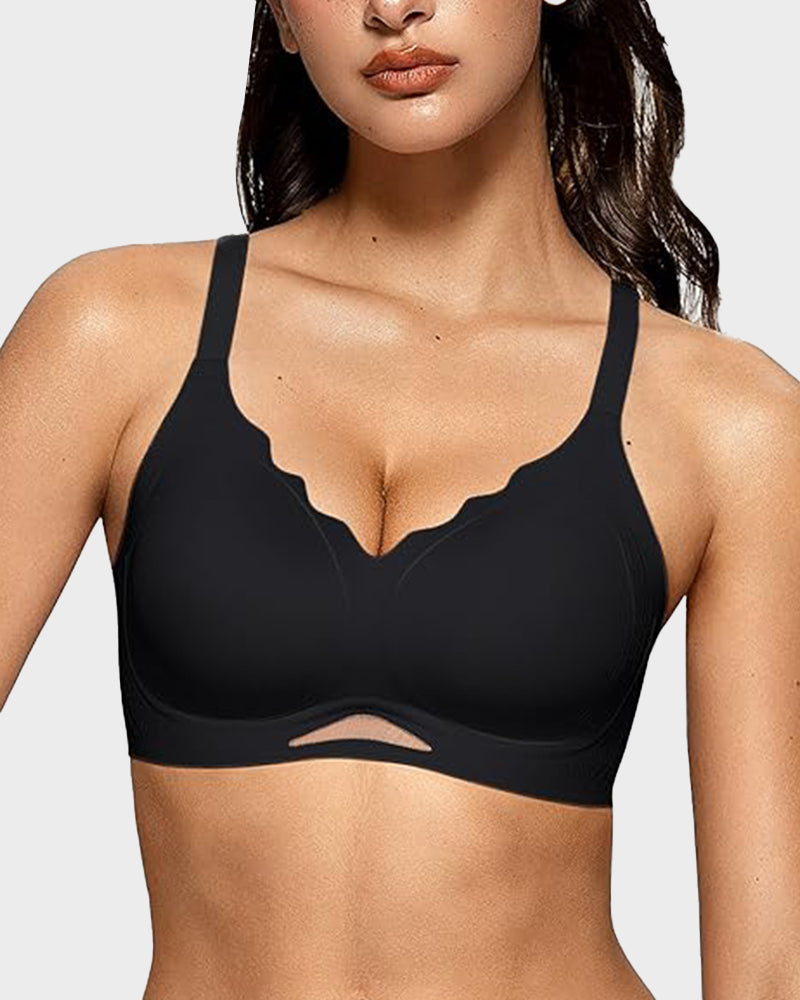 Soutien-gorge sans fil en maille, doux et confortable sans coutures