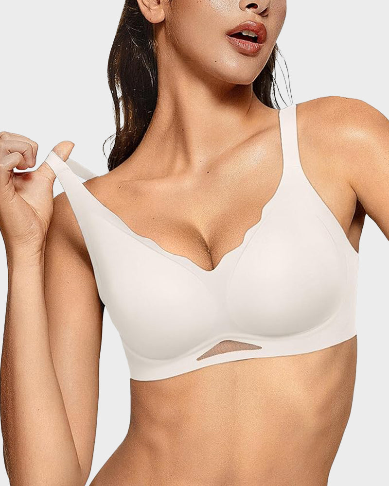 Soutien-gorge sans fil en maille, doux et confortable sans coutures
