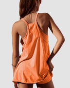 Verstellbares Träger Active Minikleid mit integrierten Shorts & Taschen
