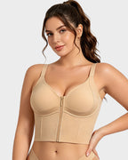 Soutien-gorge long sculptant zippé sur le devant Anti-Gravity™
