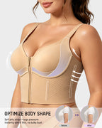 Soutien-gorge long sculptant zippé sur le devant Anti-Gravity™
