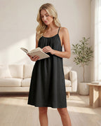 Robe longue de détente fluide sans dos