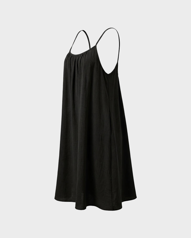 Robe longue de détente fluide sans dos