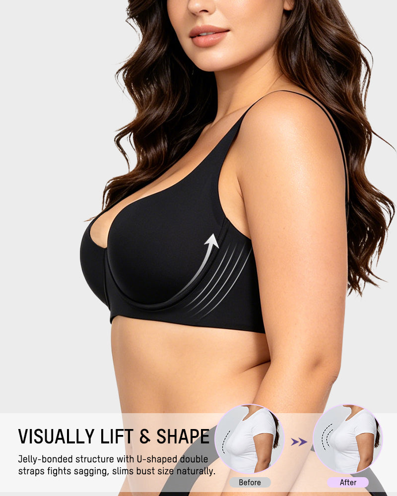 Bare-Edge™ Unlined Demi Bra with Jelly Gel