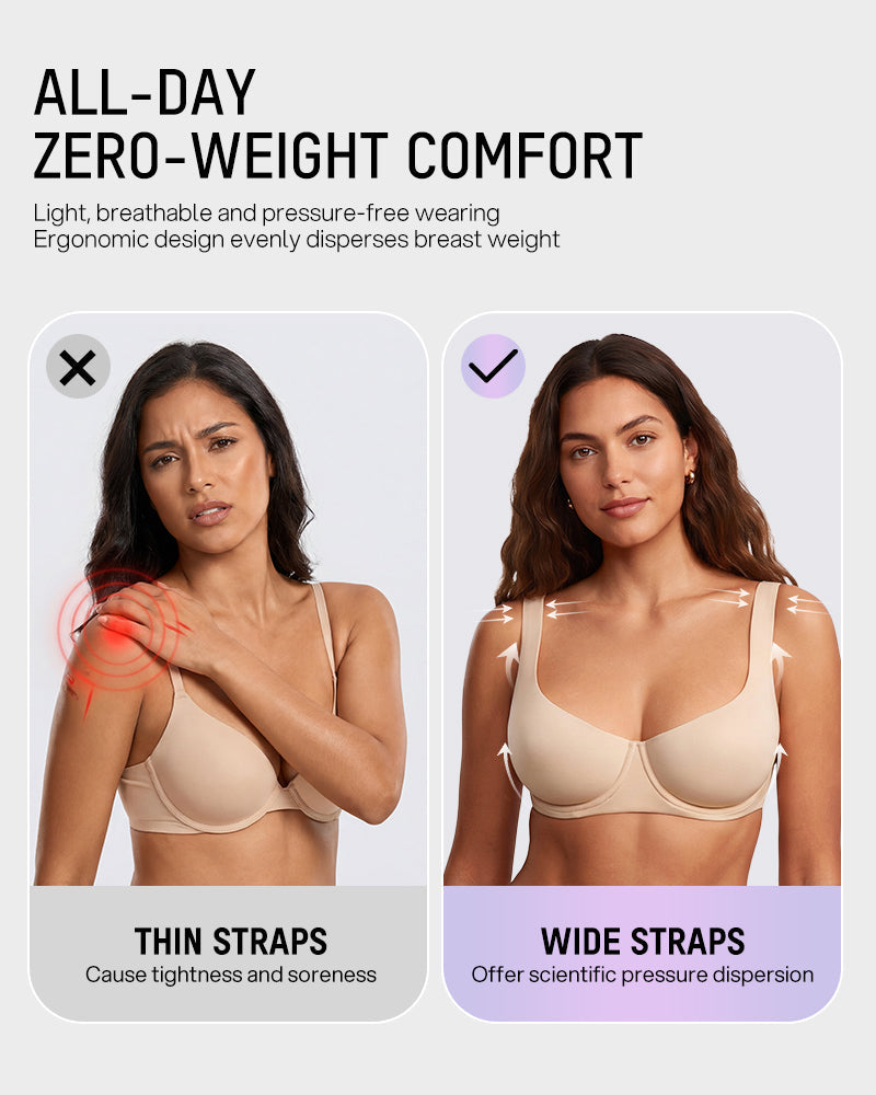 Bare-Edge™ Unlined Demi Bra with Jelly Gel