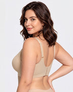 Soutien-gorge lissant sans armatures, sans fil, à couvrance complète