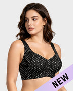Soutien-gorge lissant sans armatures, sans fil, à couvrance complète