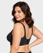 Soutien-gorge lissant sans armatures, sans fil, à couvrance complète