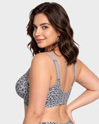 Soutien-gorge lissant sans armatures, sans fil, à couvrance complète