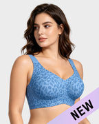 Soutien-gorge lissant sans armatures, sans fil, à couvrance complète