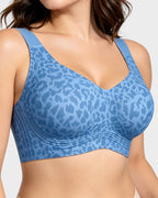 Soutien-gorge lissant sans armatures, sans fil, à couvrance complète