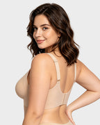 Soutien-gorge lissant sans armatures, sans fil, à couvrance complète