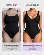 Deep V Shaping Thong Bodysuit