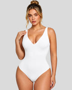 Deep V Shaping Thong Bodysuit