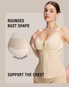 Gaine serre-taille double épaisseur avec soutien-gorge pour contrôle du ventre