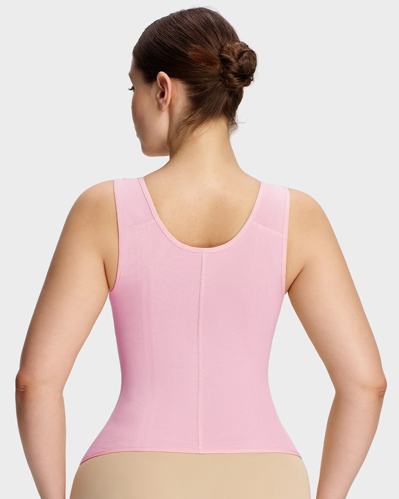 Gaine serre-taille double épaisseur avec soutien-gorge pour contrôle du ventre