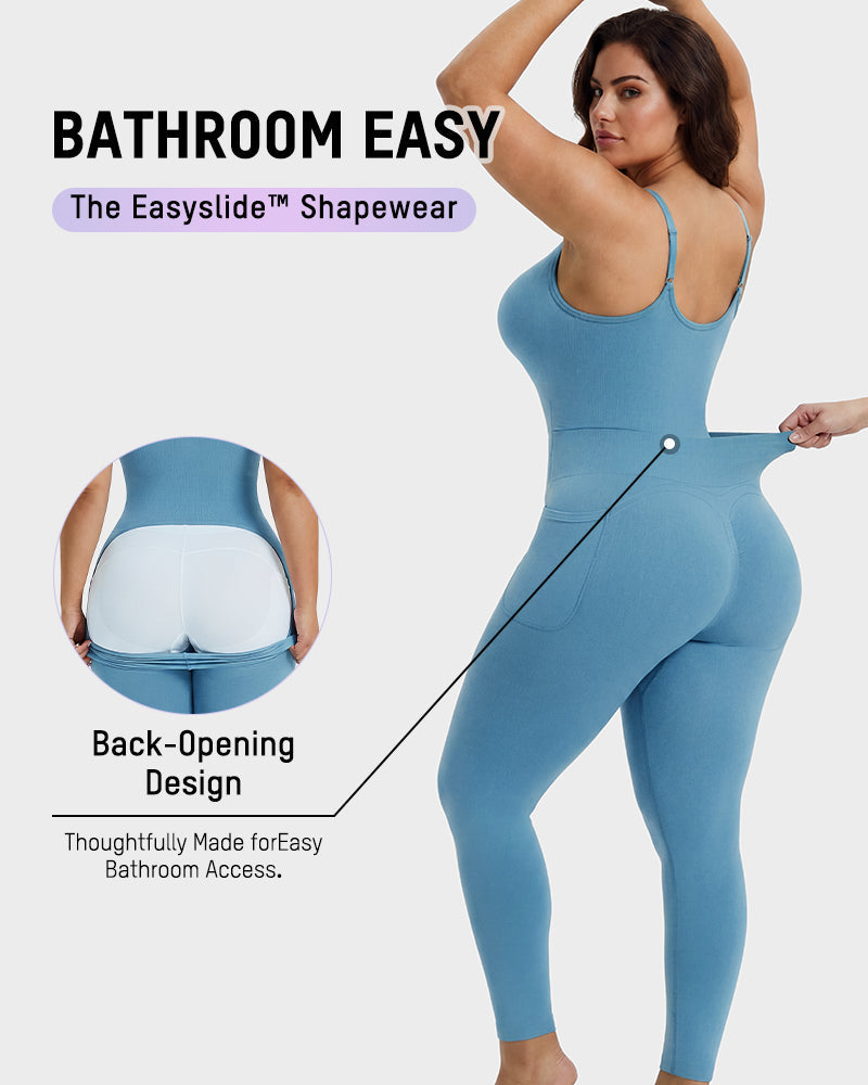 Gaine Sculptante Intégrale Easyslide™ avec Décolleté Plongeant Zippé sur le Devant