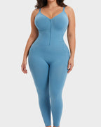 Gaine Sculptante Intégrale Easyslide™ avec Décolleté Plongeant Zippé sur le Devant
