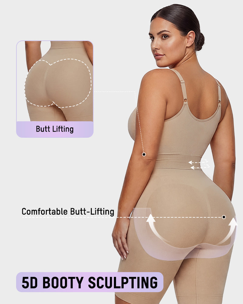 Gaine mi-cuisse zippée à l'avant Easyslide™