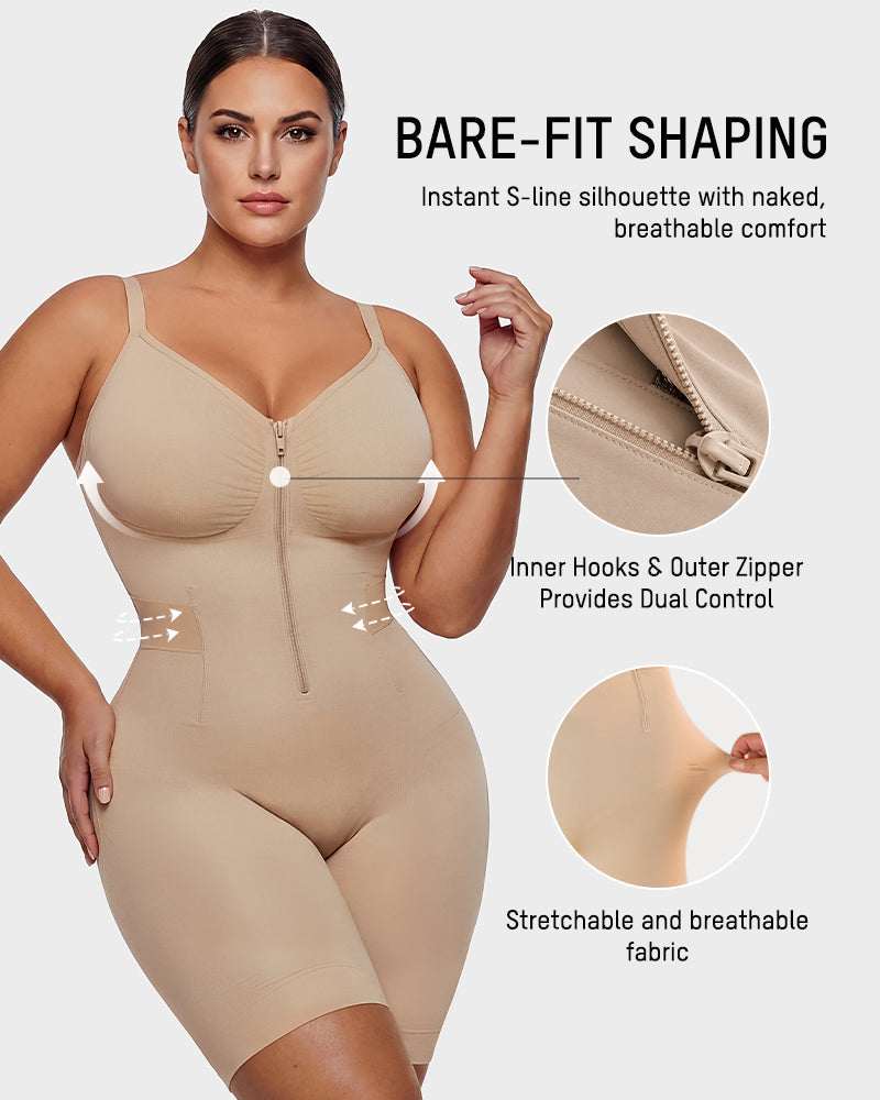 Gaine mi-cuisse zippée à l'avant Easyslide™