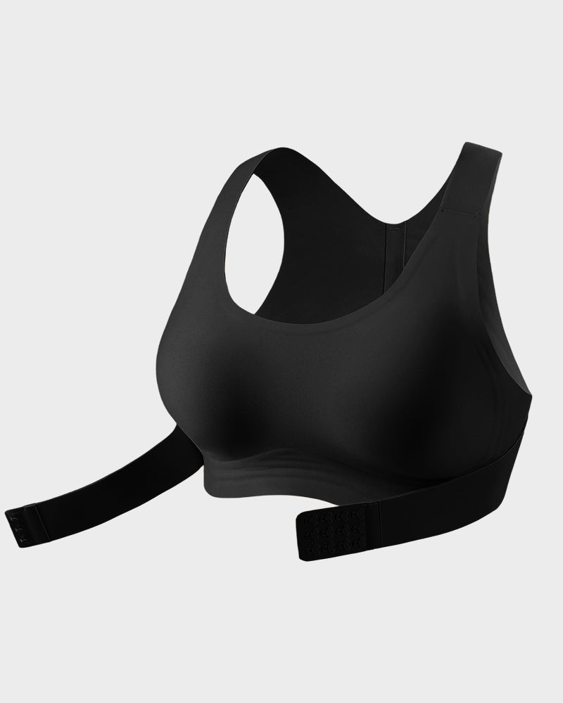 Soutien-gorge de maintien à fermeture avant et dos croisé sans armature