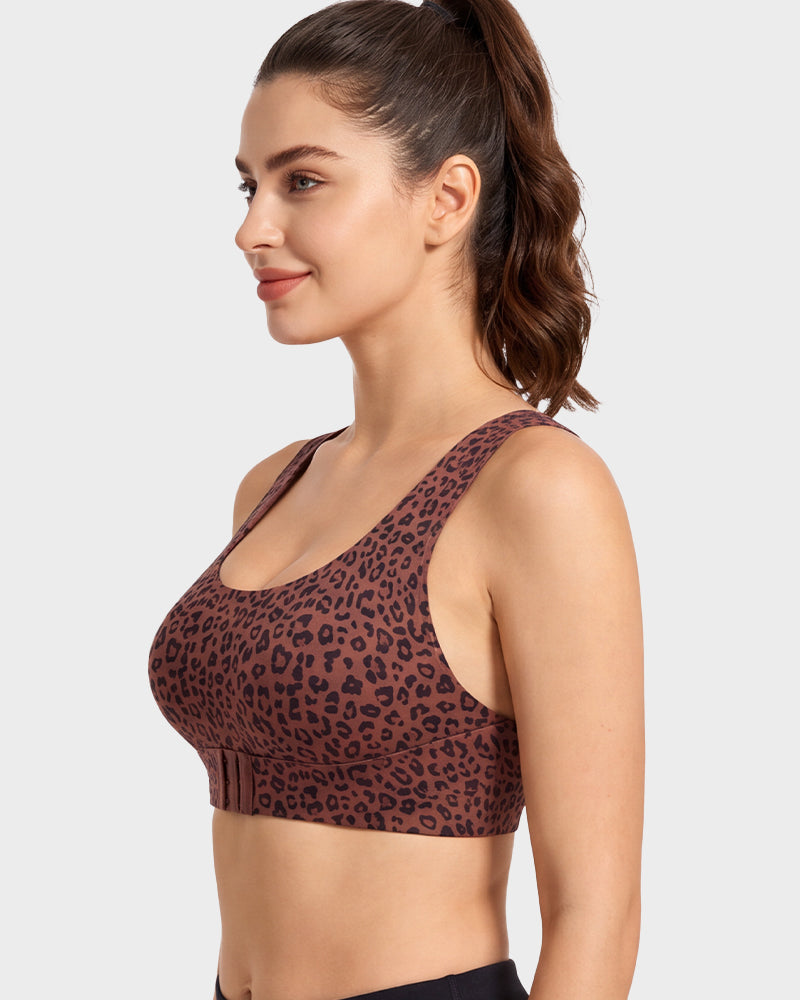 Soutien-gorge de maintien à fermeture avant et dos croisé sans armature
