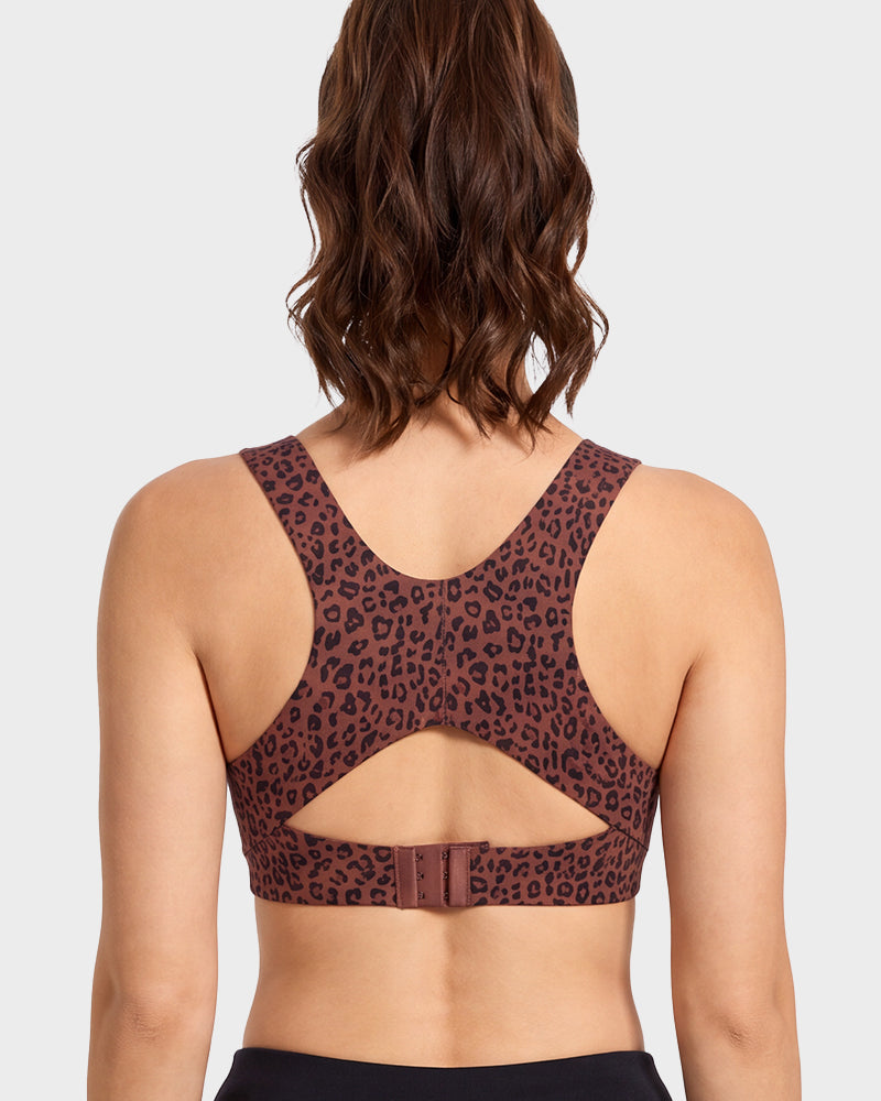 Soutien-gorge de maintien à fermeture avant et dos croisé sans armature