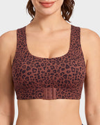 Soutien-gorge de maintien à fermeture avant et dos croisé sans armature
