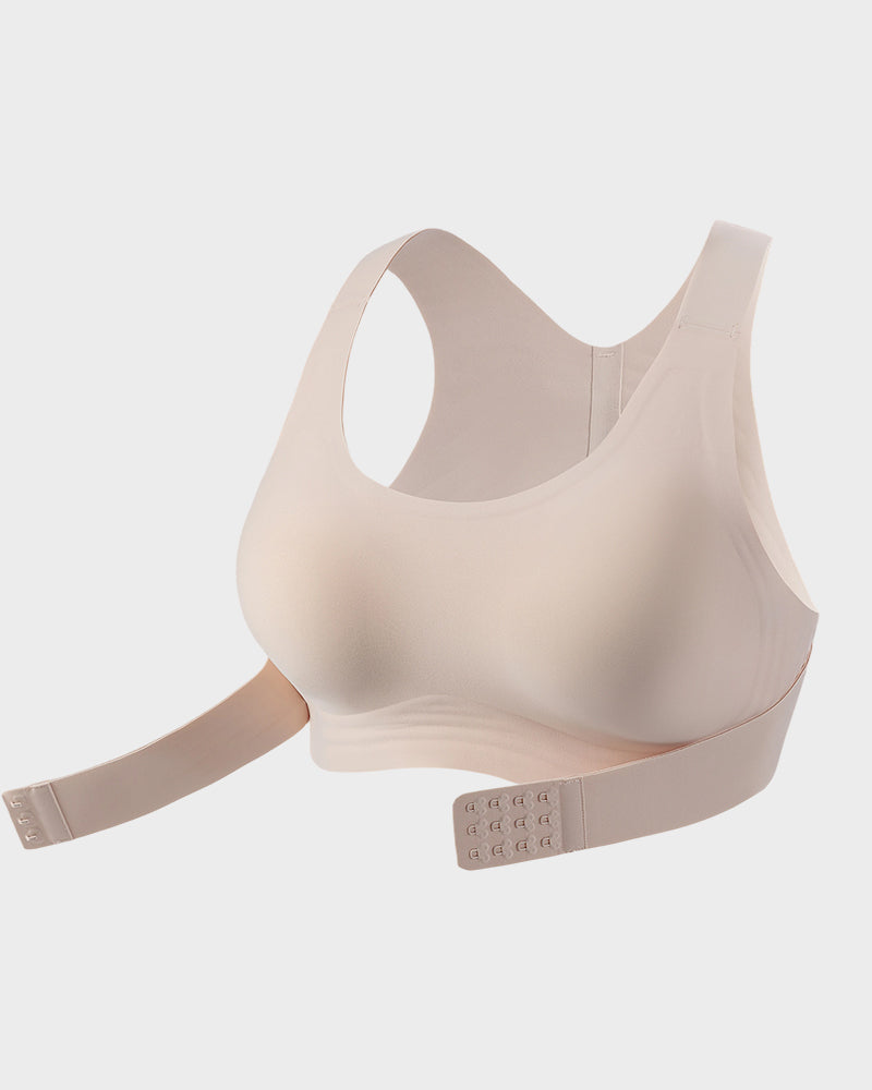 Soutien-gorge de maintien à fermeture avant et dos croisé sans armature