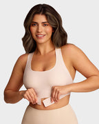 Soutien-gorge de maintien à fermeture avant et dos croisé sans armature