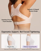 Soutien-gorge de maintien à fermeture avant et dos croisé sans armature