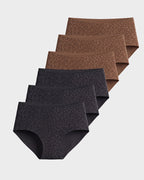 Lot de 6 culottes taille haute sans coutures léopard à effet gainant
