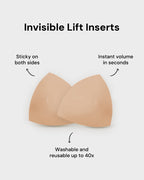 2 paires de coussinets adhésifs push-up invisibles